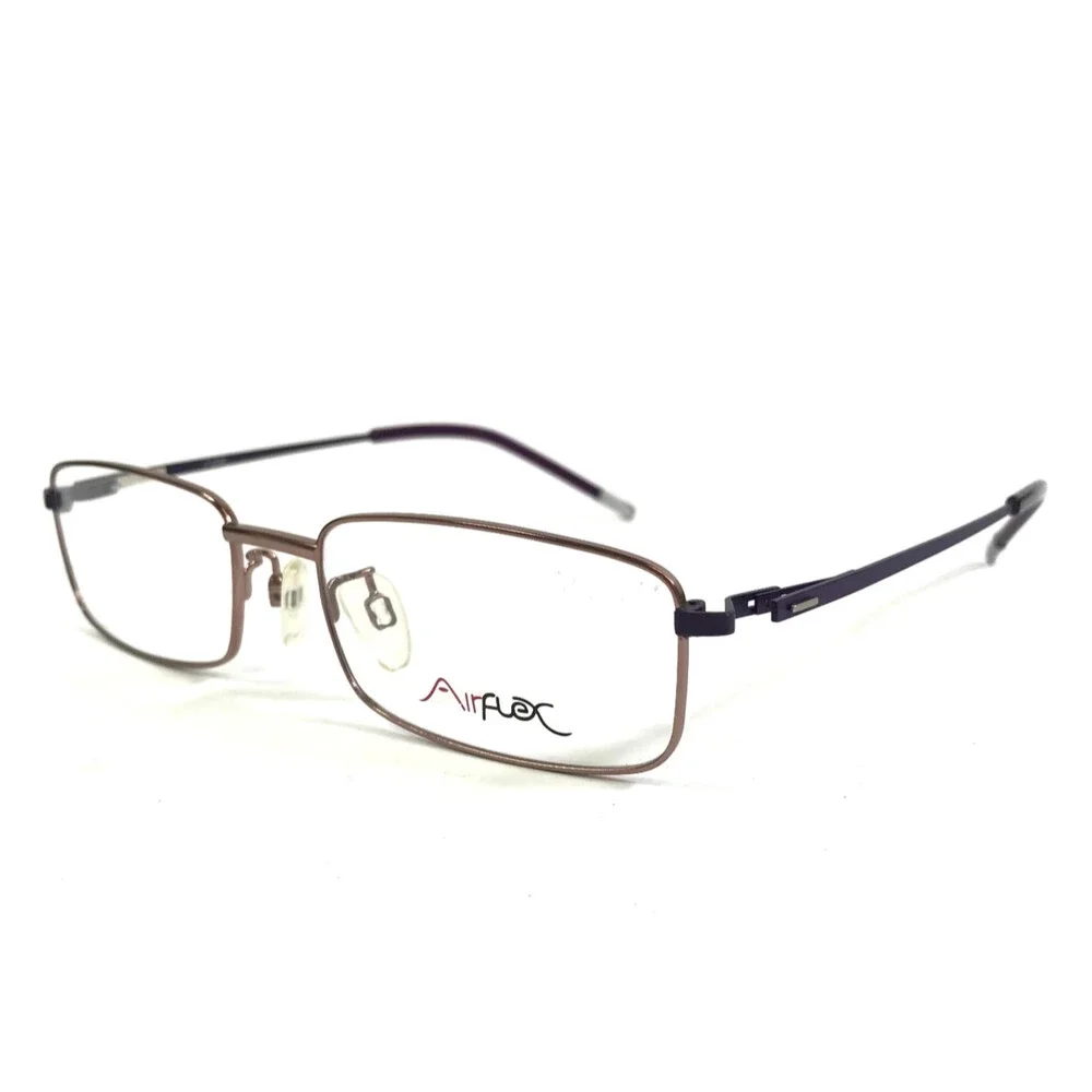 Airflex Eyeglasses Frames AF2613C C21 Purple Rose Gold Rectangle 51-17-135